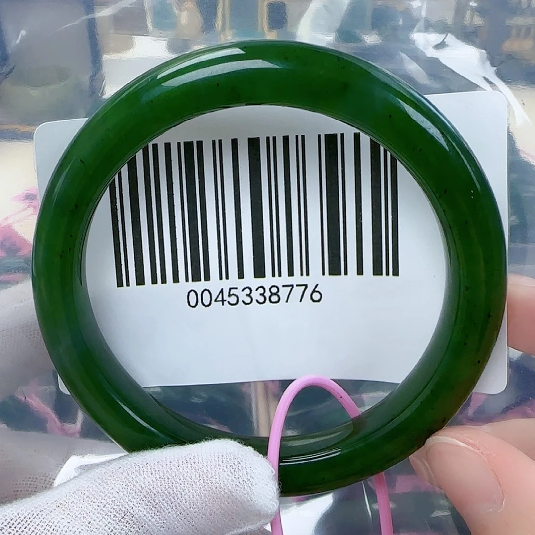 和田玉（碧玉）手镯未镶嵌58