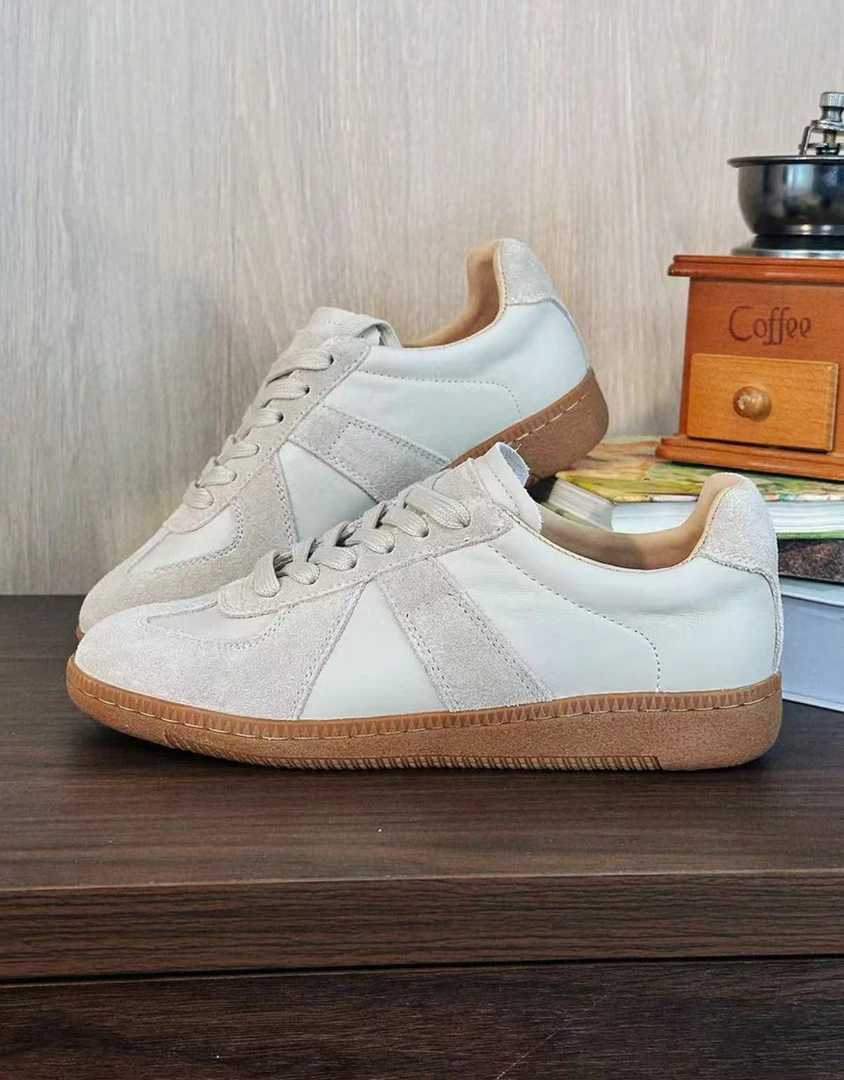 2025新款时尚低帮经典拼接拼色男款德训鞋