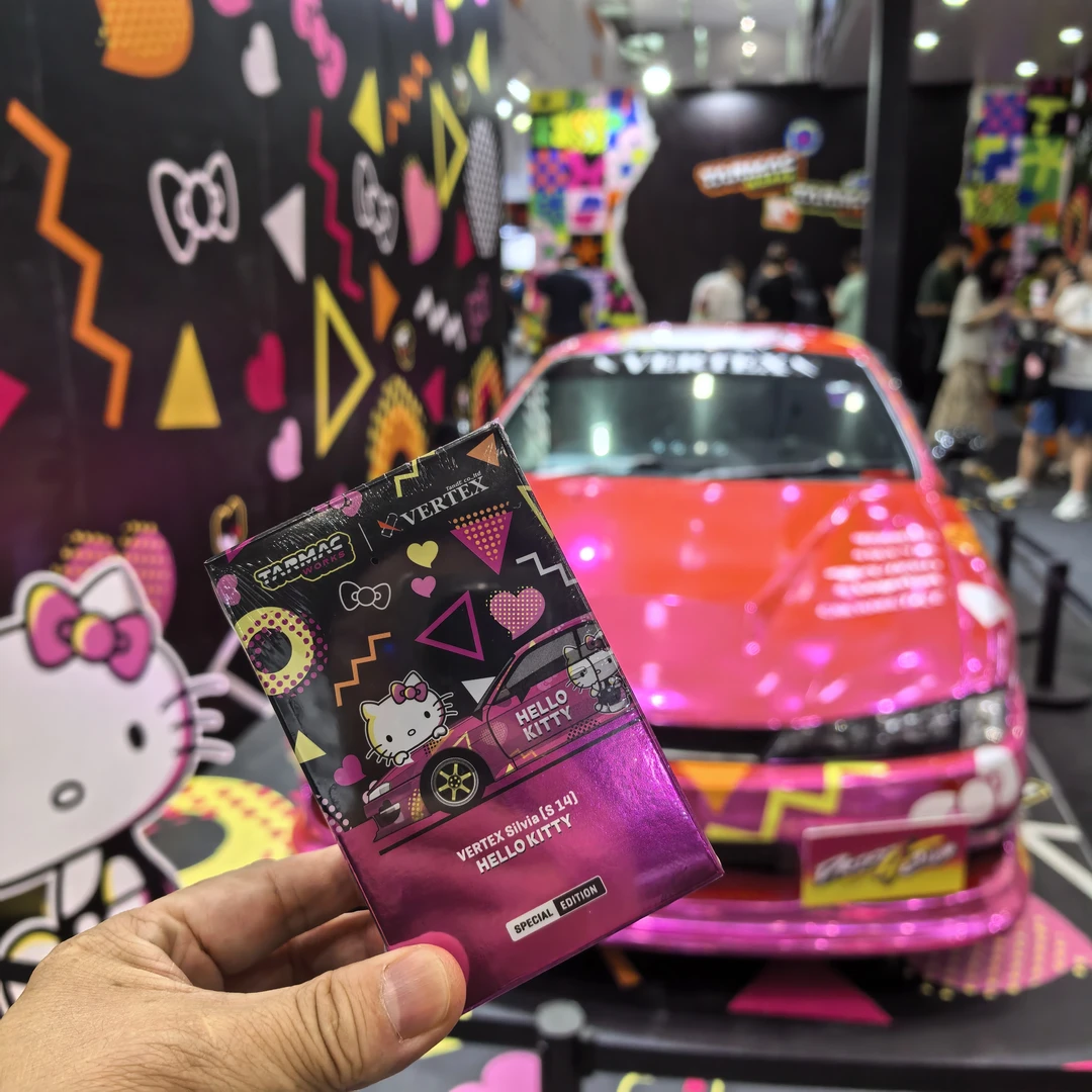 【2025佛山改装展限定】现货TW silvia S14 hellokitty合金1/64模型