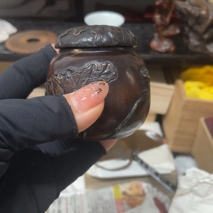 木质搏*者木制品精工香炉啊