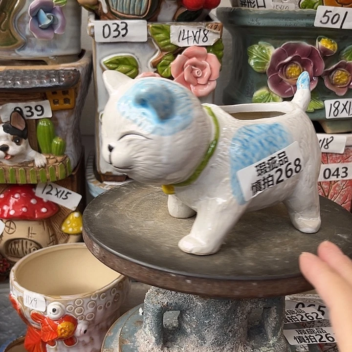 粗陶材质多肉花盆