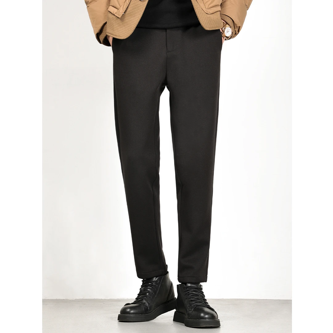 休闲裤男士春秋新款韩版小拼接裤腰设计潮牌商务通勤西装裤 98360