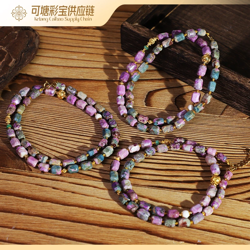 南非舒俱来 欧若风S级春彩18K刻面项链/KTCB-3869-2/多样性发一件