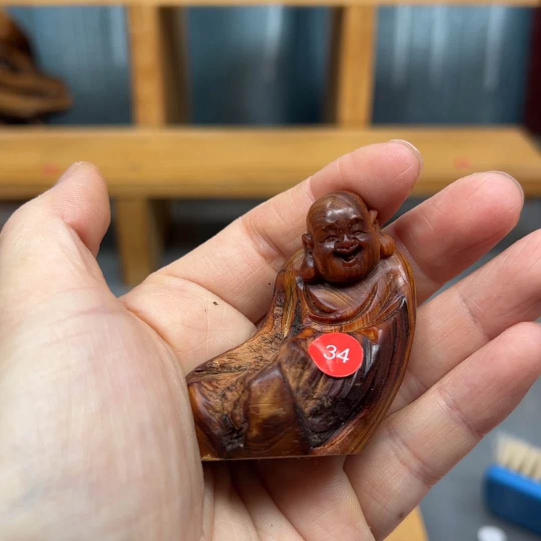 用***2木崖柏木摆件手把件