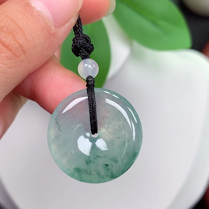 颈饰未镶嵌翡翠平安扣 23.6x5.7mm