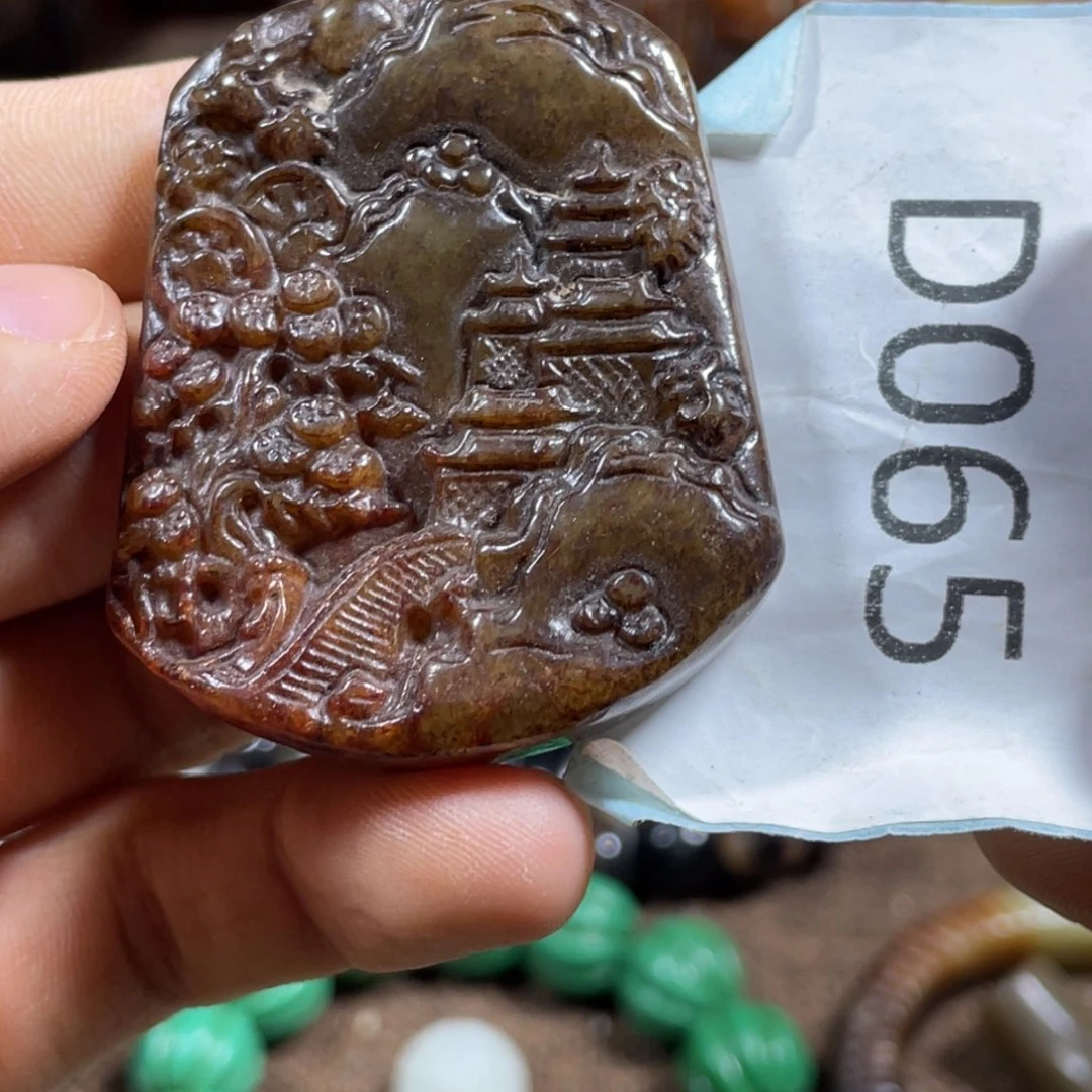 和田玉未镶嵌吊坠(不含链)