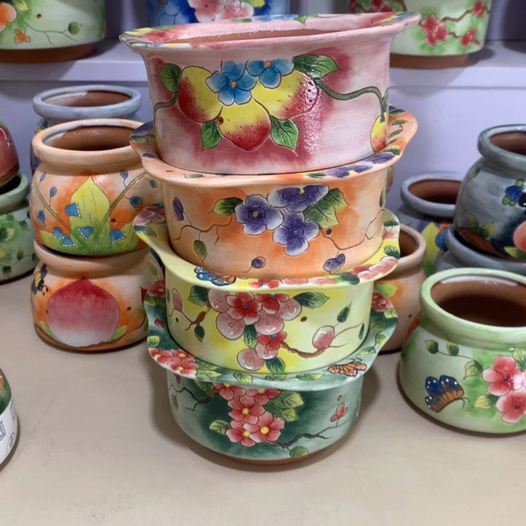 正品福利红陶花盆