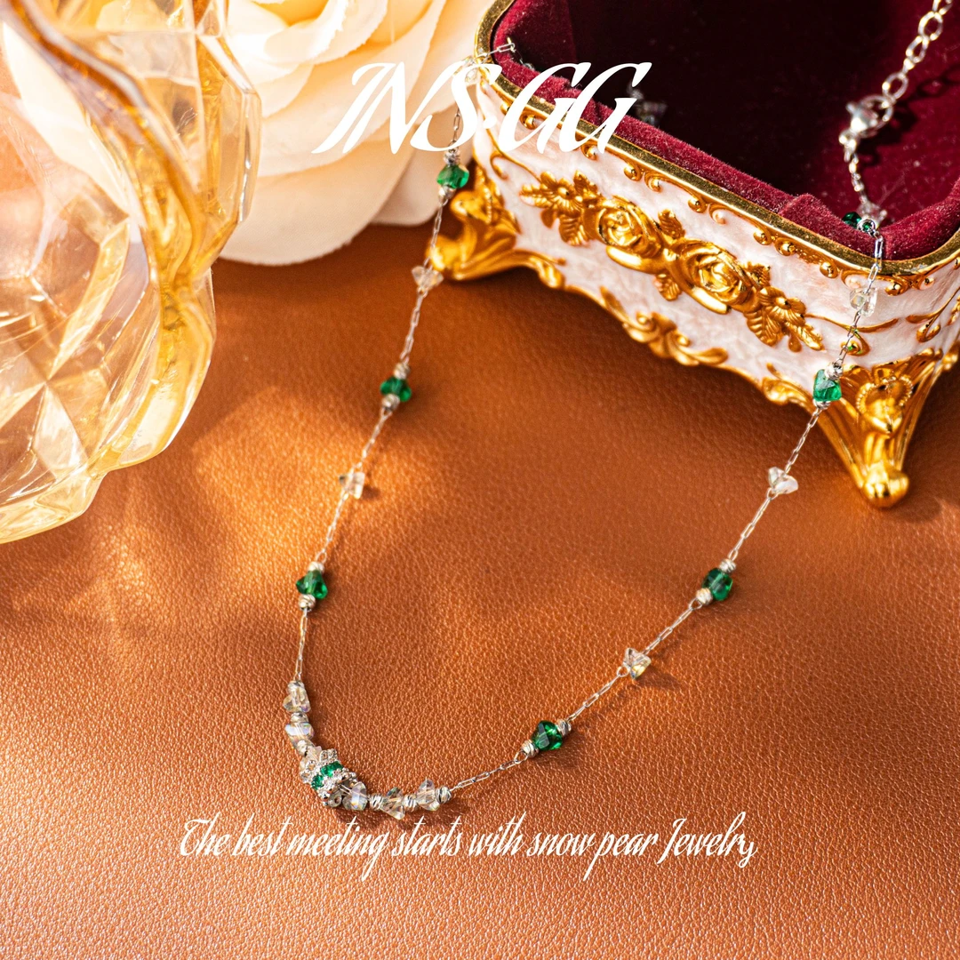 钛钢项链 【INS · GG】晶 轻奢高定 LX3048 吊坠·中长