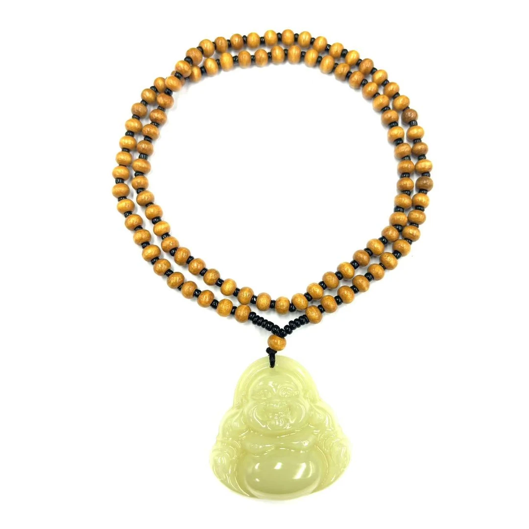 【符老板】y2278-国风设计款黄口佛公石英质玉吊坠-赠礼盒-配PJ5