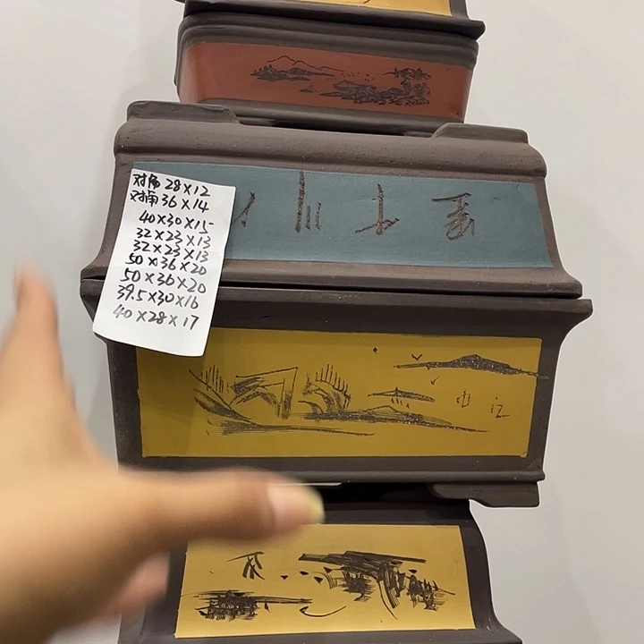 4组紫砂花盆捡漏了