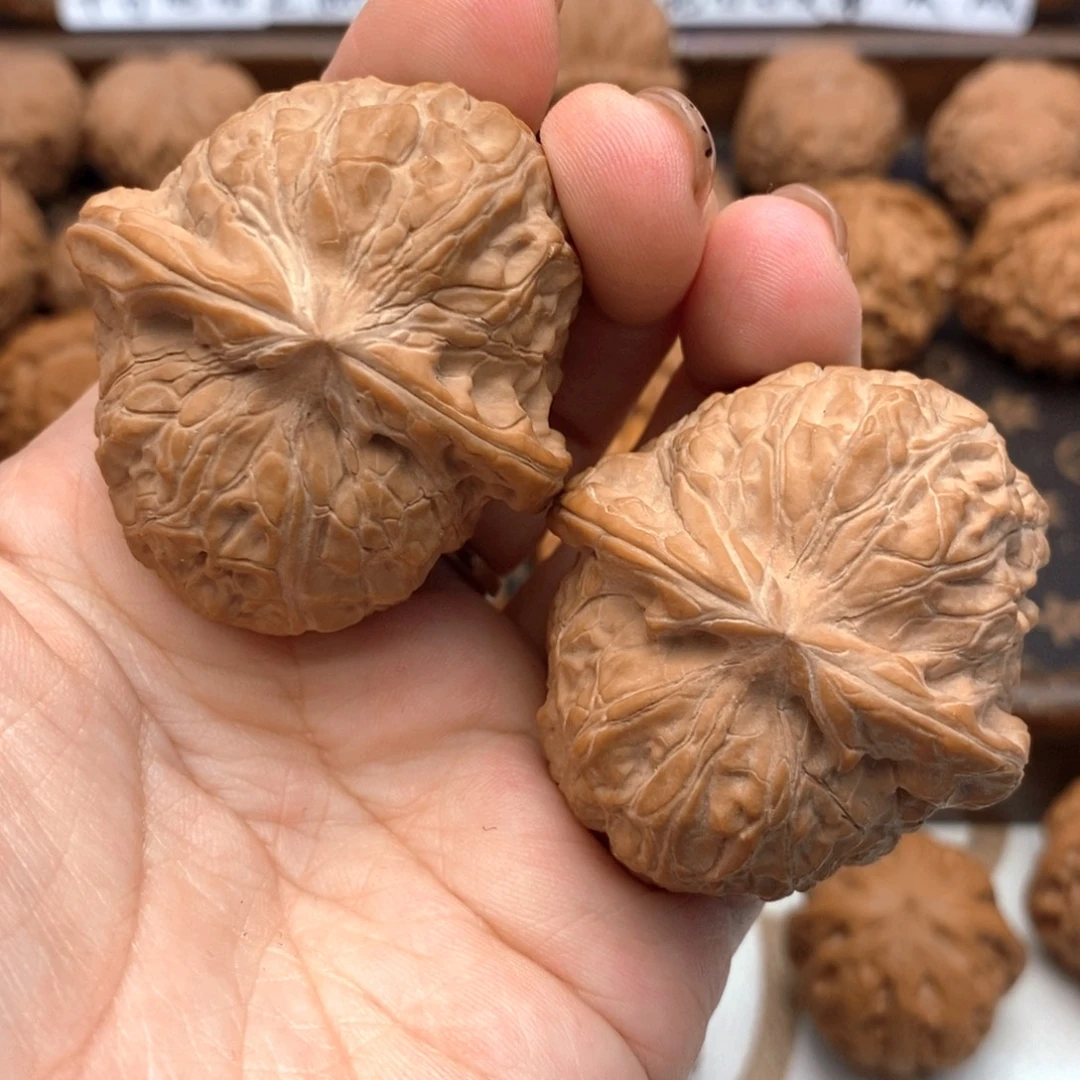 把件文玩核桃边44肚48尺全品南瓜墩