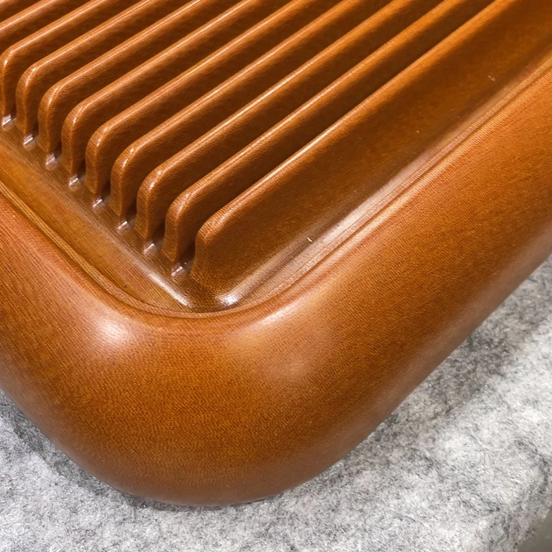 智***行电木茶盘70/40/5黄金龙纹