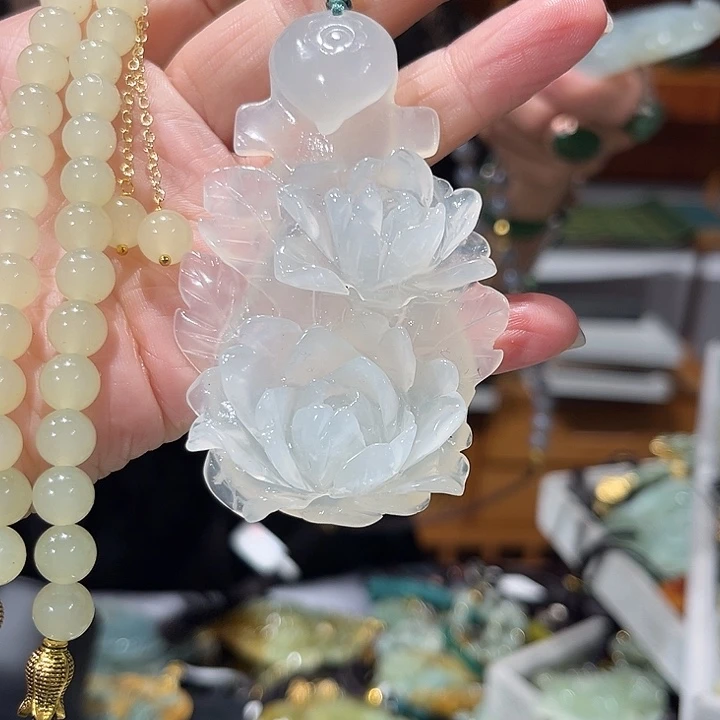 未镶嵌岫玉毛衣链