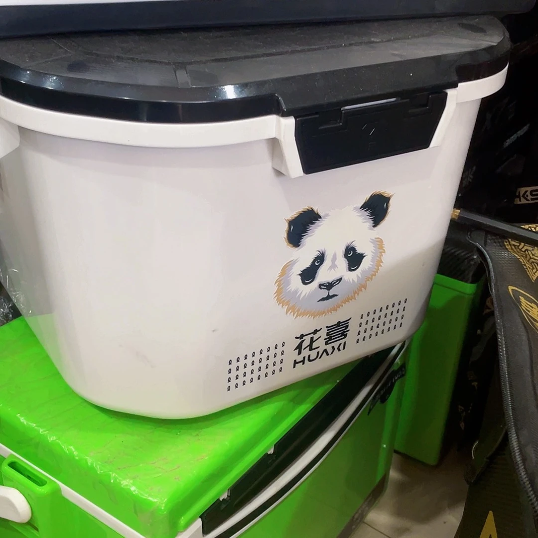 茅草花喜开饵桶大容量白色