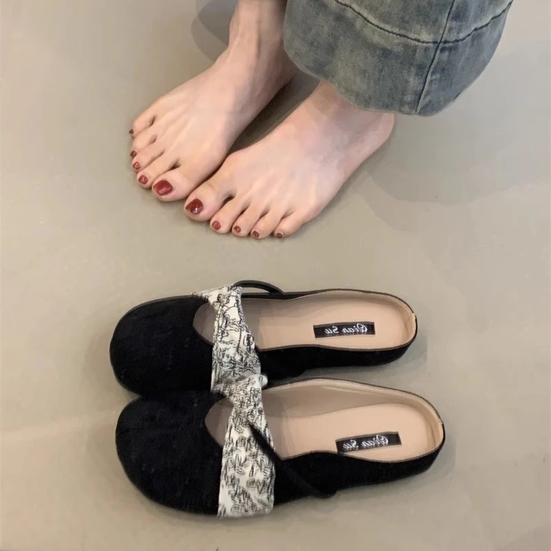 温柔仙女风芭蕾单鞋2025年新款法式复古气质优雅绒面浅口玛丽珍鞋