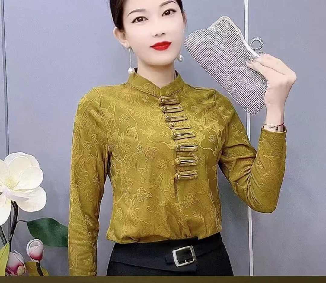 常规款纯色女常规长袖保暖打底衫提花气质网红上衣