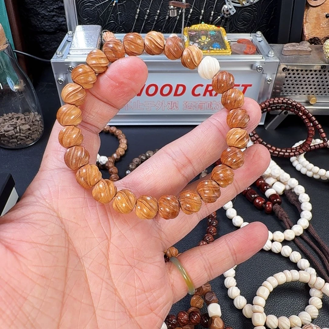 阿***铺手串/手链檀香木老山檀双线扭丝