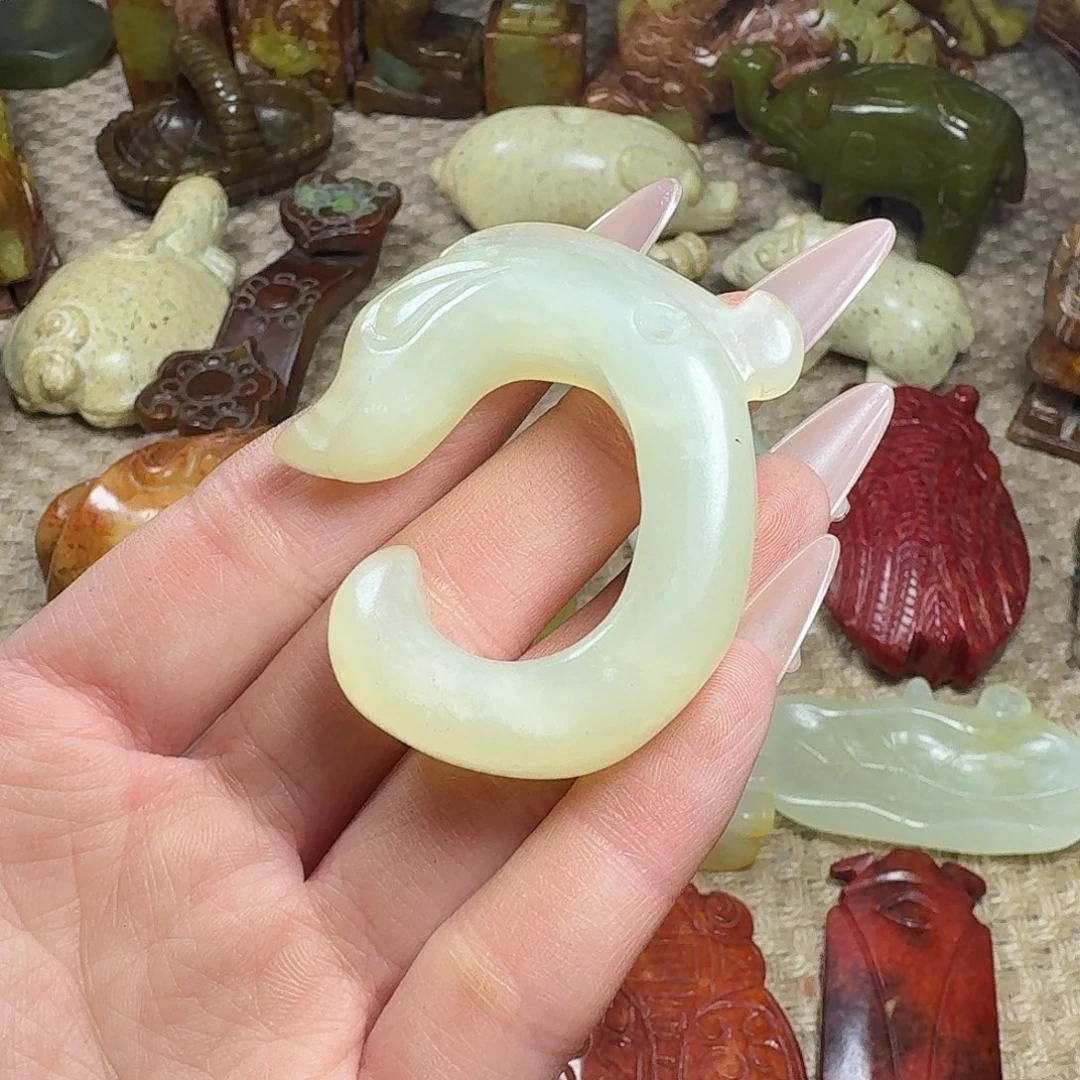 白玉菩提吊坠挂件