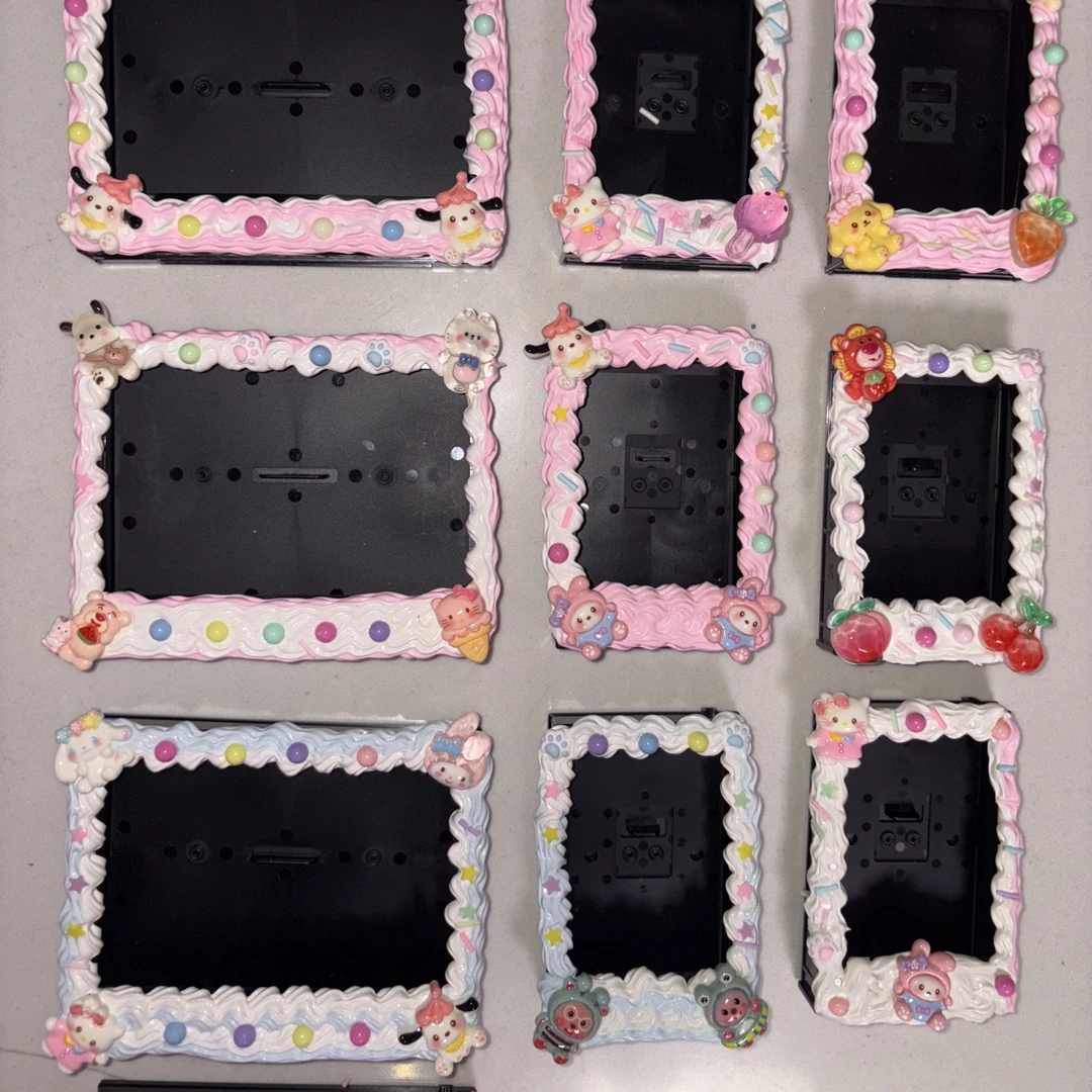 拍立得diy奶油胶相框纯手工定制3寸5寸联系客服选款式