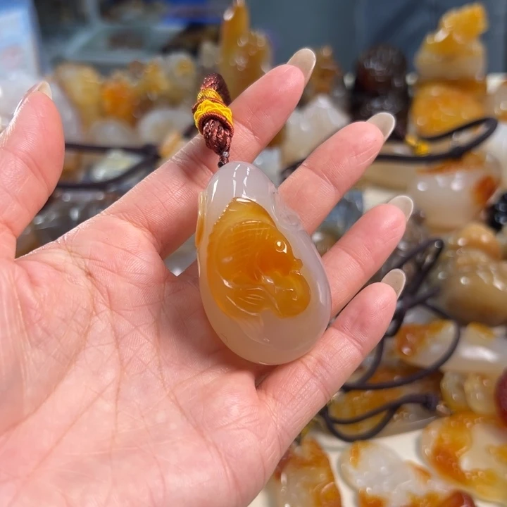 玛瑙/玉髓吊坠(不含链)未镶嵌