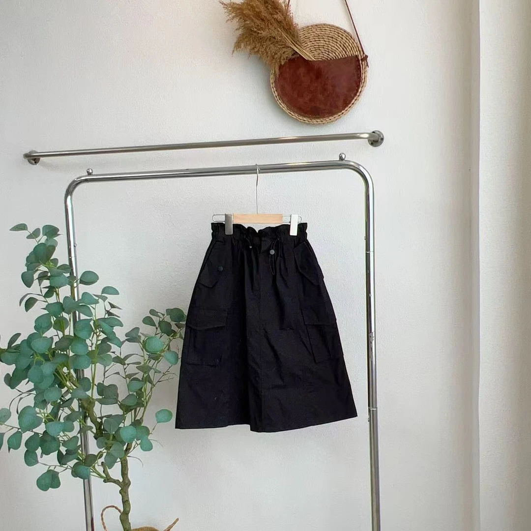 5181锁黑色休闲半裙