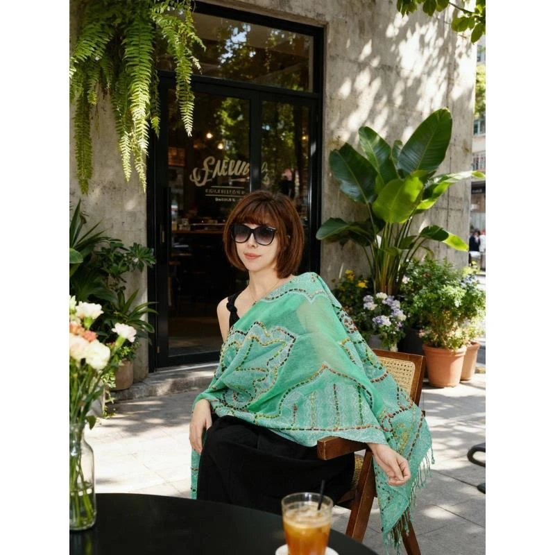 【韦韦专属】2百搭时尚长巾水煮围巾披肩NO退NO换 88163