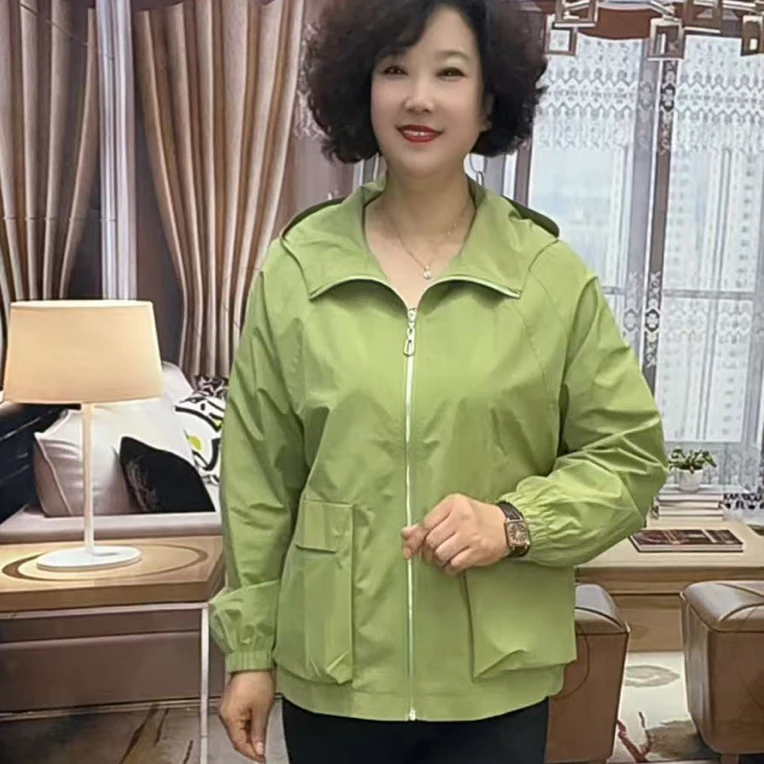 9新款外套秋季休闲风衣女士女薄款连帽风衣