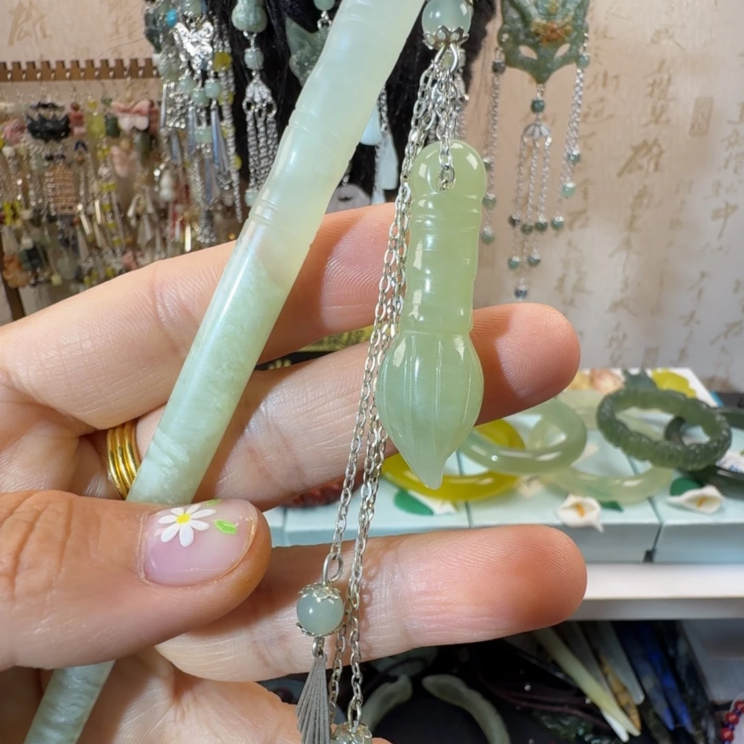 岫玉未镶嵌发簪福利款