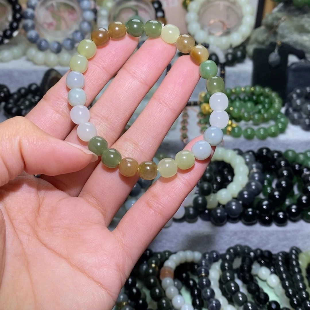 和田玉未镶嵌手链