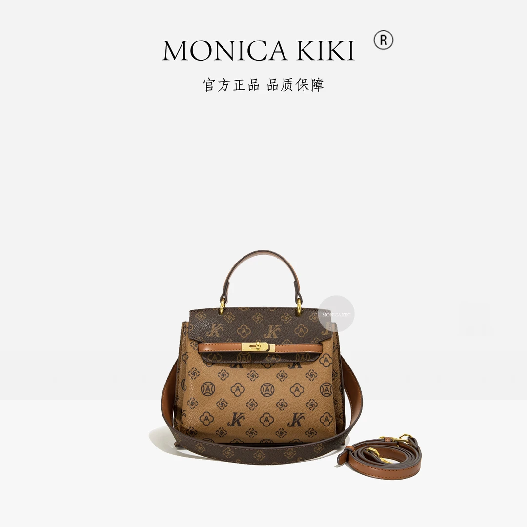 MONICA KIKI/莫妮卡奇奇公文包复古手提单肩斜挎包-8696