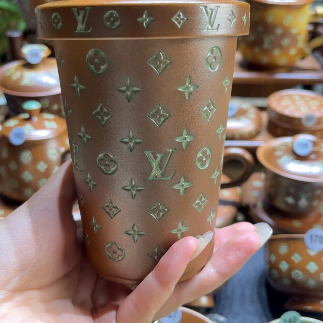 喜***帝草木灰老花可乐杯