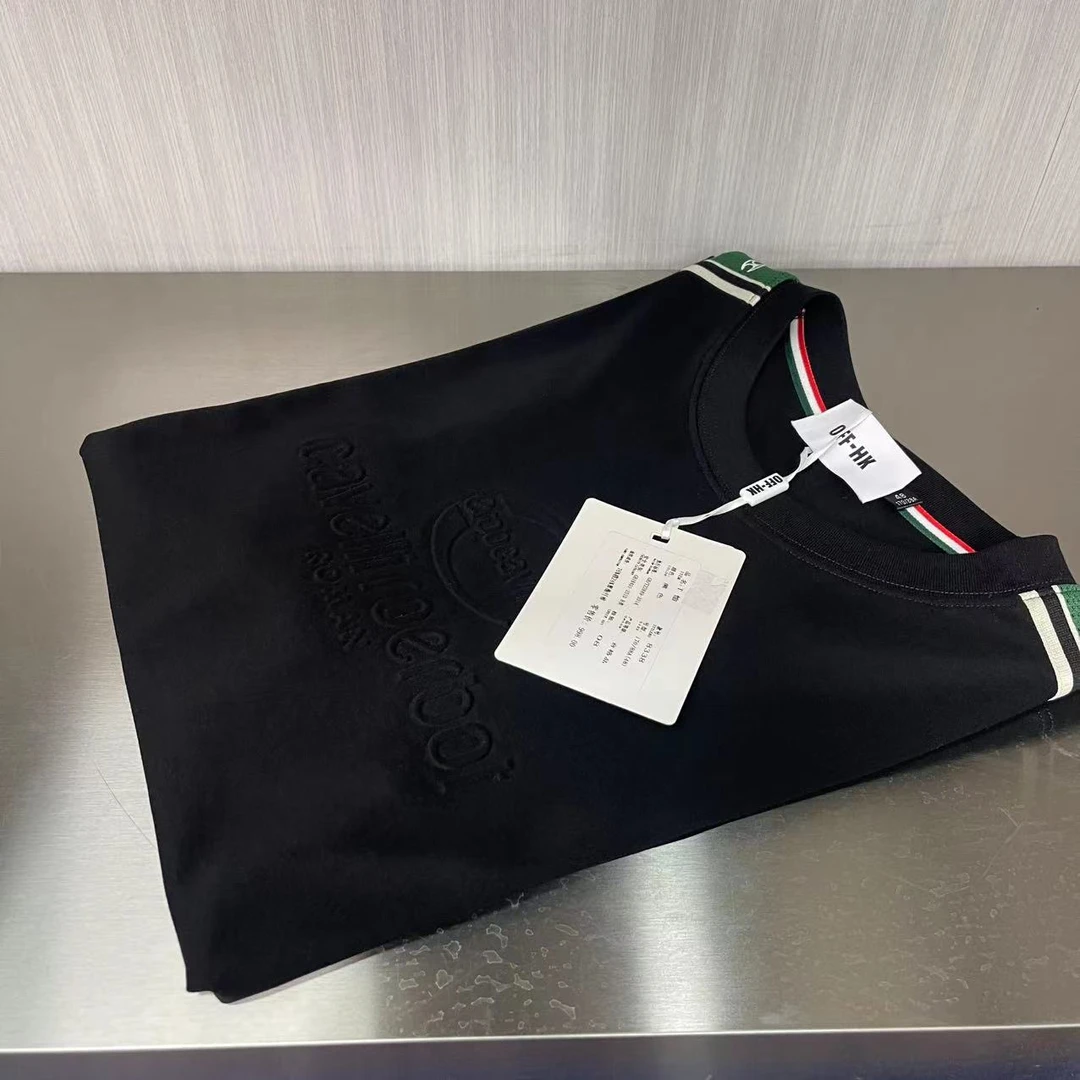 8338男士短袖t恤2025夏季设计师款时尚热转印半袖-G23