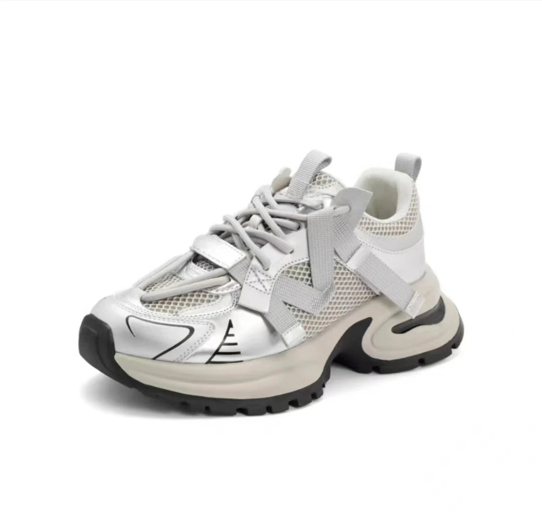 8214 B 银色老爹鞋24春夏新款鞋子运动休闲鞋