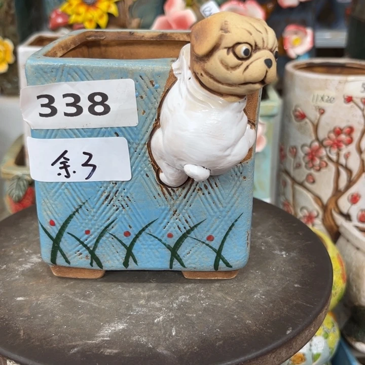 紫砂花盆粗陶材质多肉花盆