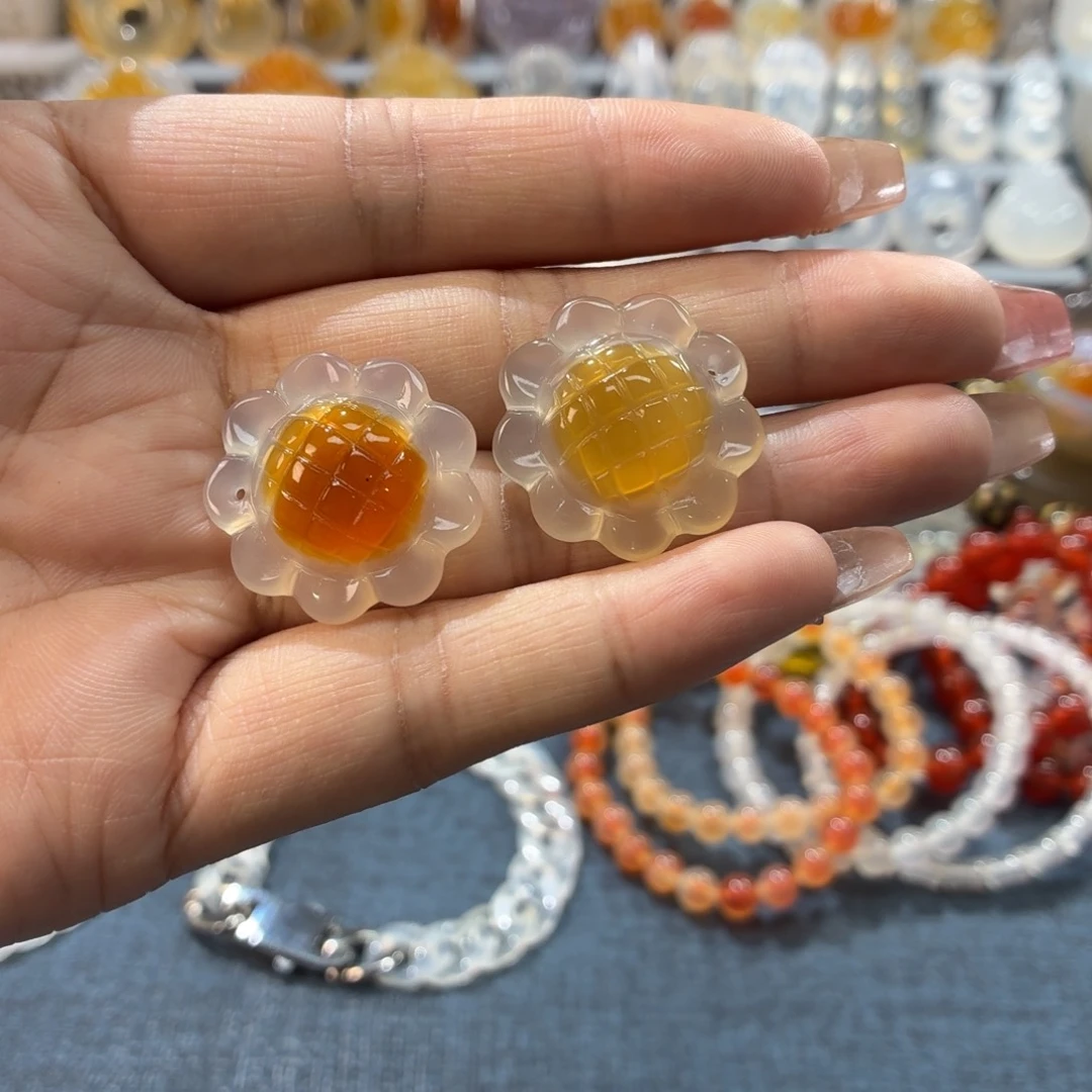 柳***下玛瑙/玉髓未镶嵌吊坠(不含链)