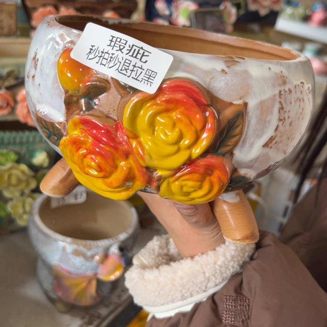 多肉花盆，满20发货，爱退款拉黑