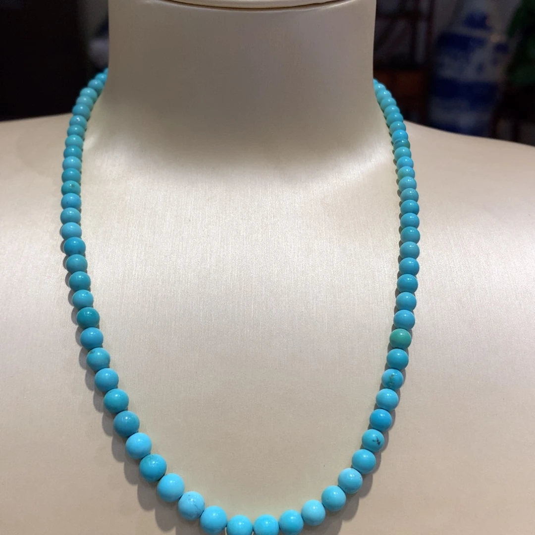 未镶嵌绿松石锁骨项链