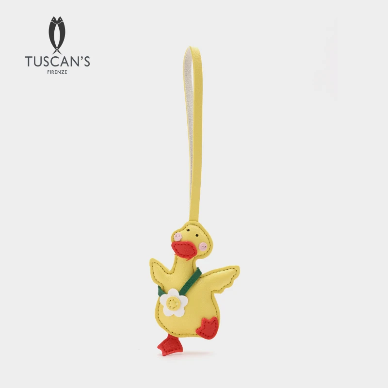 TUSCAN'S少女心可爱鸭子包包小挂件呆萌加油鸭箱包配饰时代双鱼