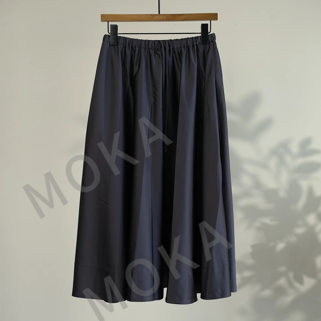 设计感休闲显瘦遮肉百搭纯色半身裙（241021）2605