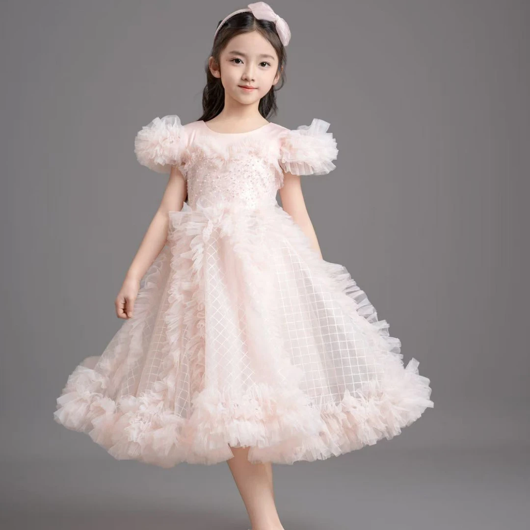 婚纱吊带裙/背心裙裙子女童女童纱裙蓬蓬裙连衣裙女