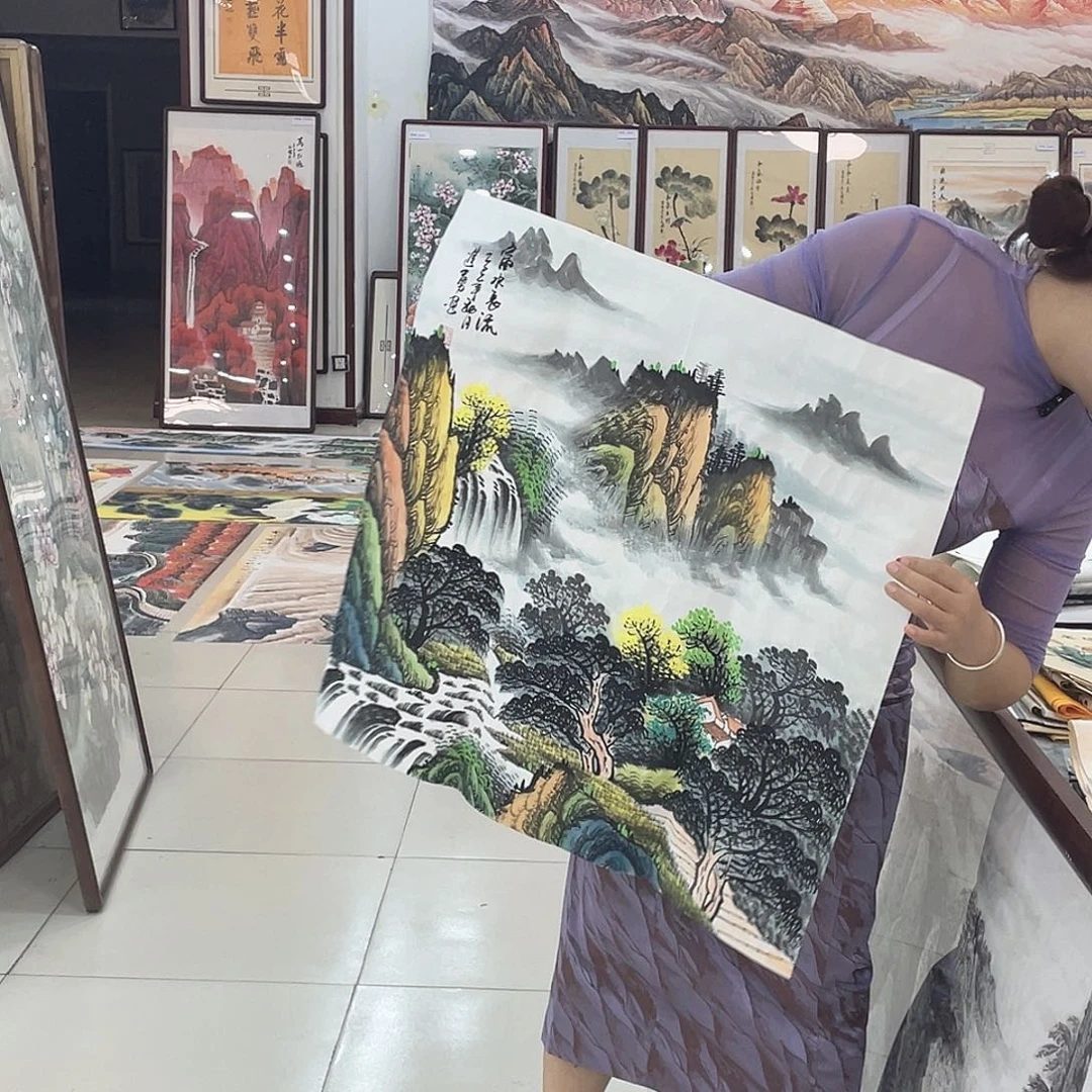 国画纯手绘国画山水