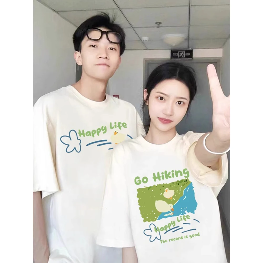 特别的情侣装2025新款夏装t恤disoo高级感超火小众不撞款网红