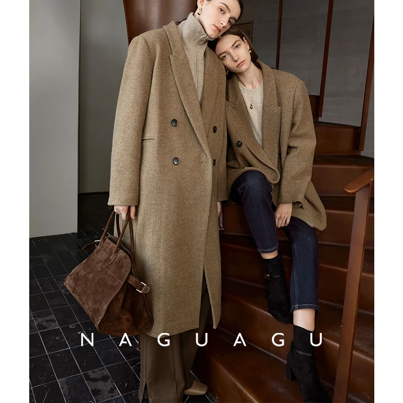 现货·南瓜谷【柏林大衣】100.%绵羊毛羊绒大衣西装春冬毛呢外套