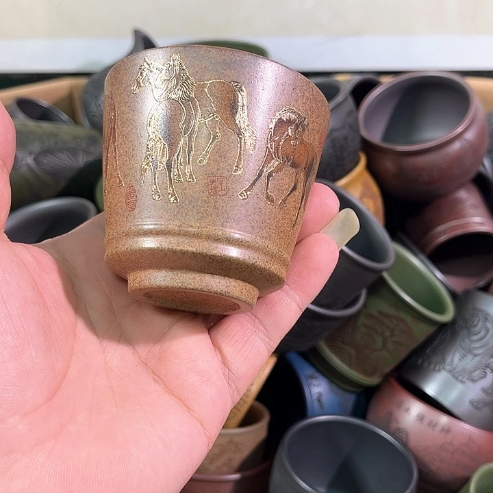 茶杯紫砂全手工紫砂主人杯