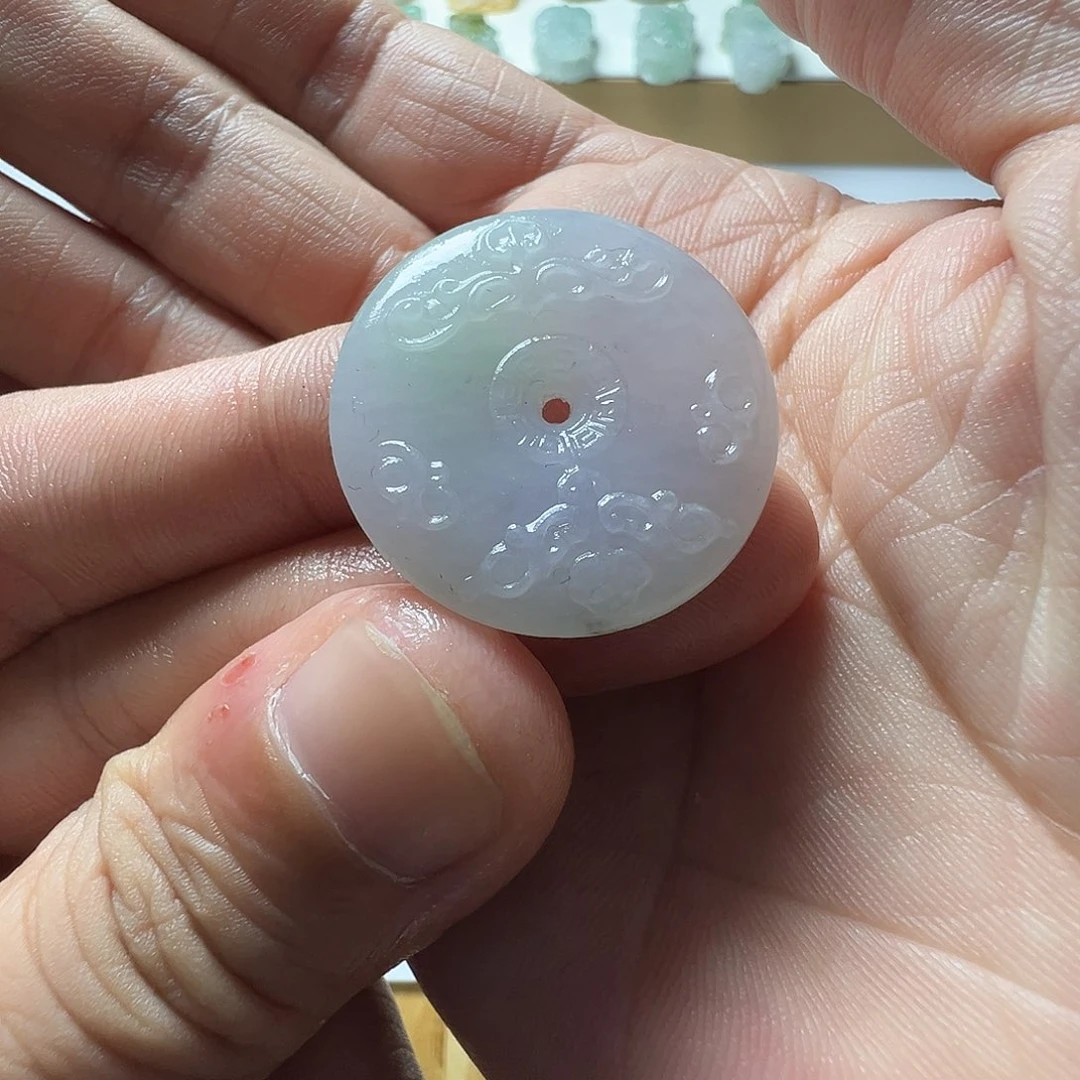 定制翡翠未镶嵌仿古扣