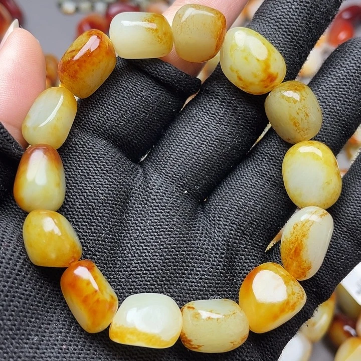 和田玉未镶嵌手链