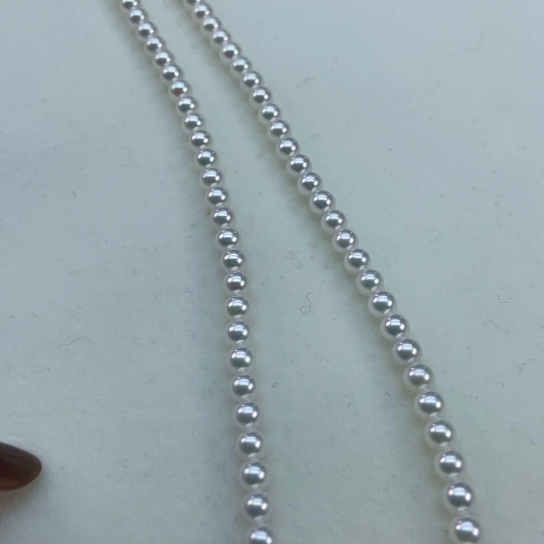 淡水珍珠银S925镶嵌4.5小灯泡亮瞎眼毕业