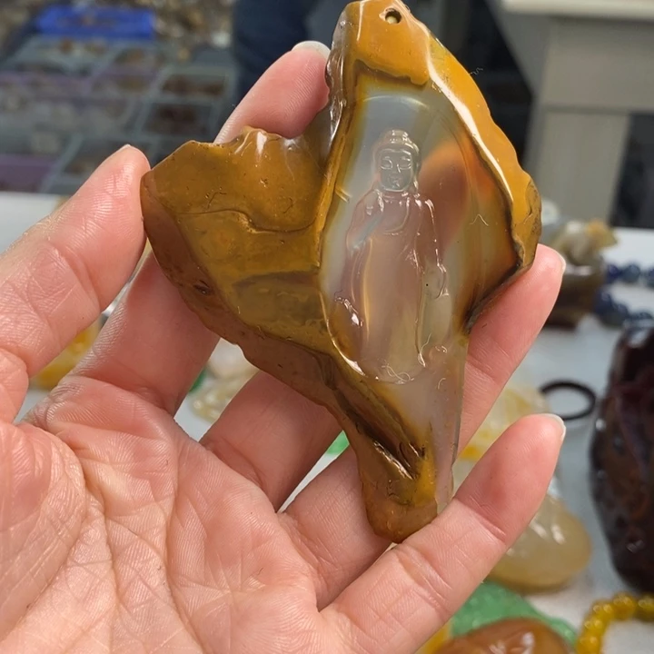 玛瑙/玉髓吊坠(不含链)未镶嵌