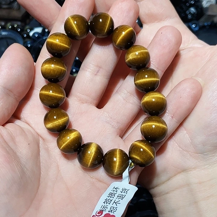 原***毛木变石（虎睛石）未镶嵌手串