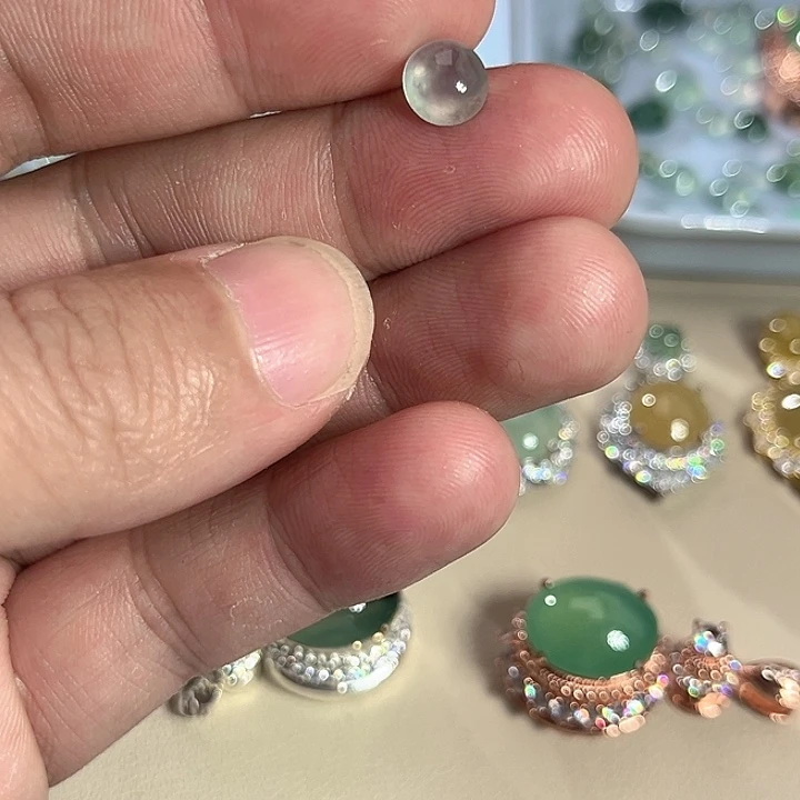 翡翠裸石缅料A货翡翠